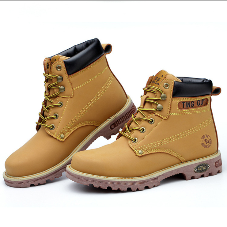 New Arrived Wholesale Cow Leather Upper Works Safety Shoes High Ankle Low cut Steel Toe Construction Men Leather Safety Boots