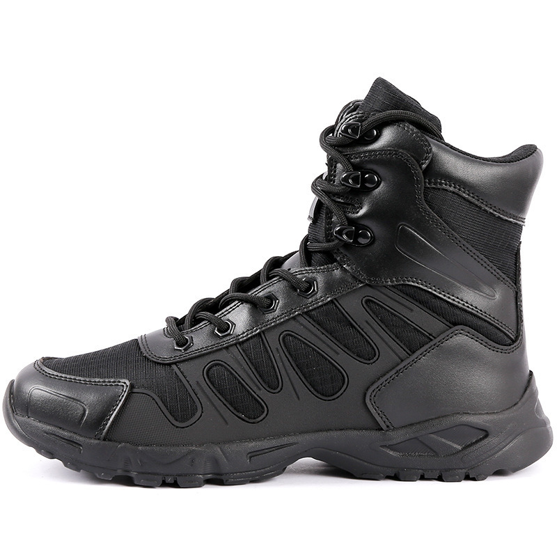 2022 New Style Wholesale OEM Men Black Hammer Safety Trekking Hiking Shoes High Top Outdoor Training Tactical Combat Boots