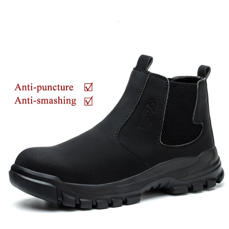 High Quality Steel Toe Anti-slip Working Safety Shoes Anti Static Construction Lightweight Gaomi Wholesale Welding Safety Boots