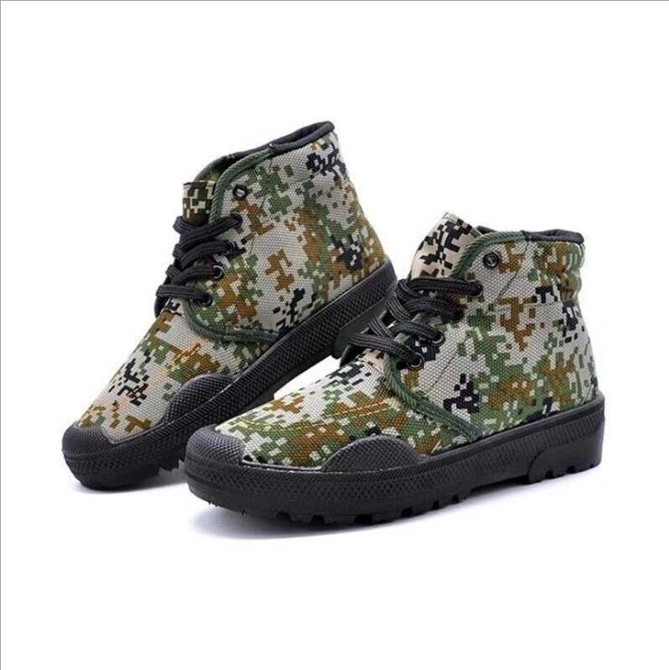 China wholesale rubber sole casual vulcanized boots cheap women men working sneakers custom labor training warrior canvas shoes