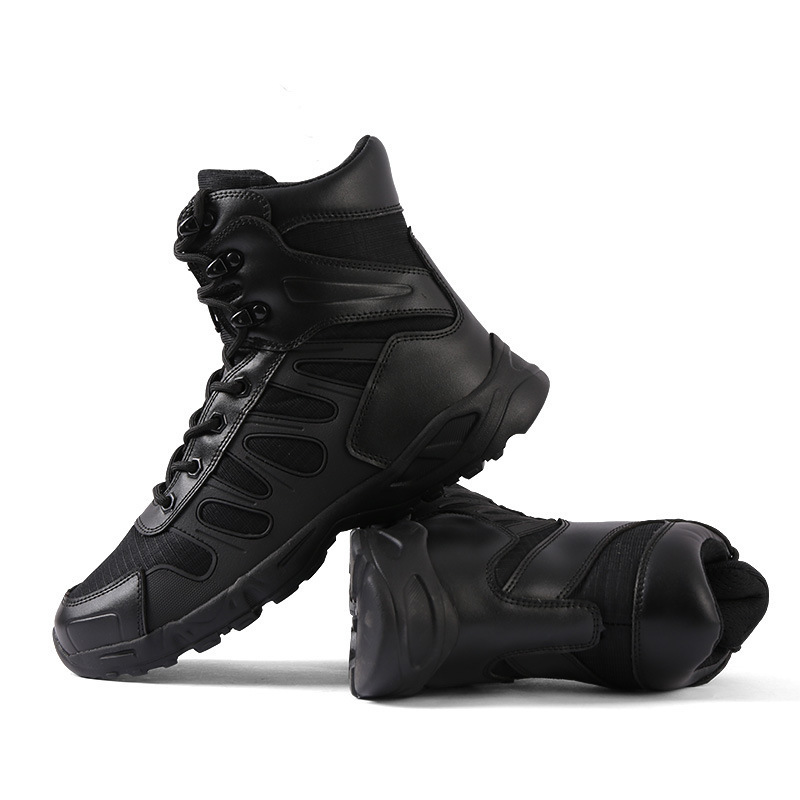 2022 New Style Wholesale OEM Men Black Hammer Safety Trekking Hiking Shoes High Top Outdoor Training Tactical Combat Boots