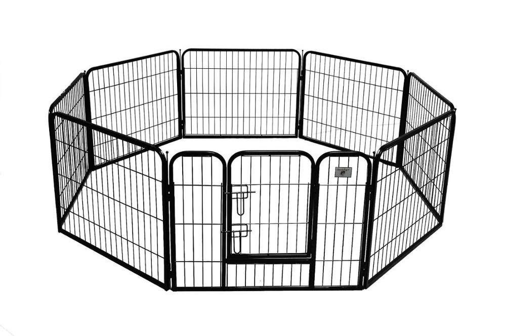 Metal Steel Pet Dog Exercise Fence, Pet Playpen Play Pen for Pet Pen Dog Play Pen Exercise, Outdoor Pet Cage Dog Cage