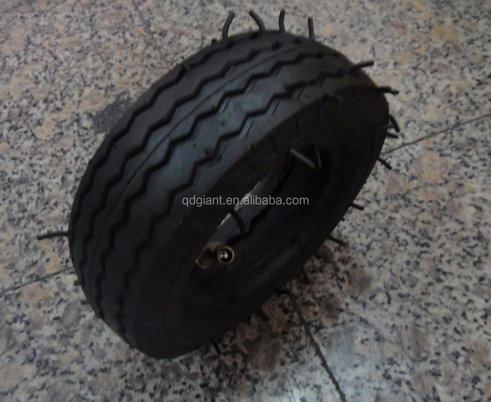 China small cheap rubber wheels with metal rim 6