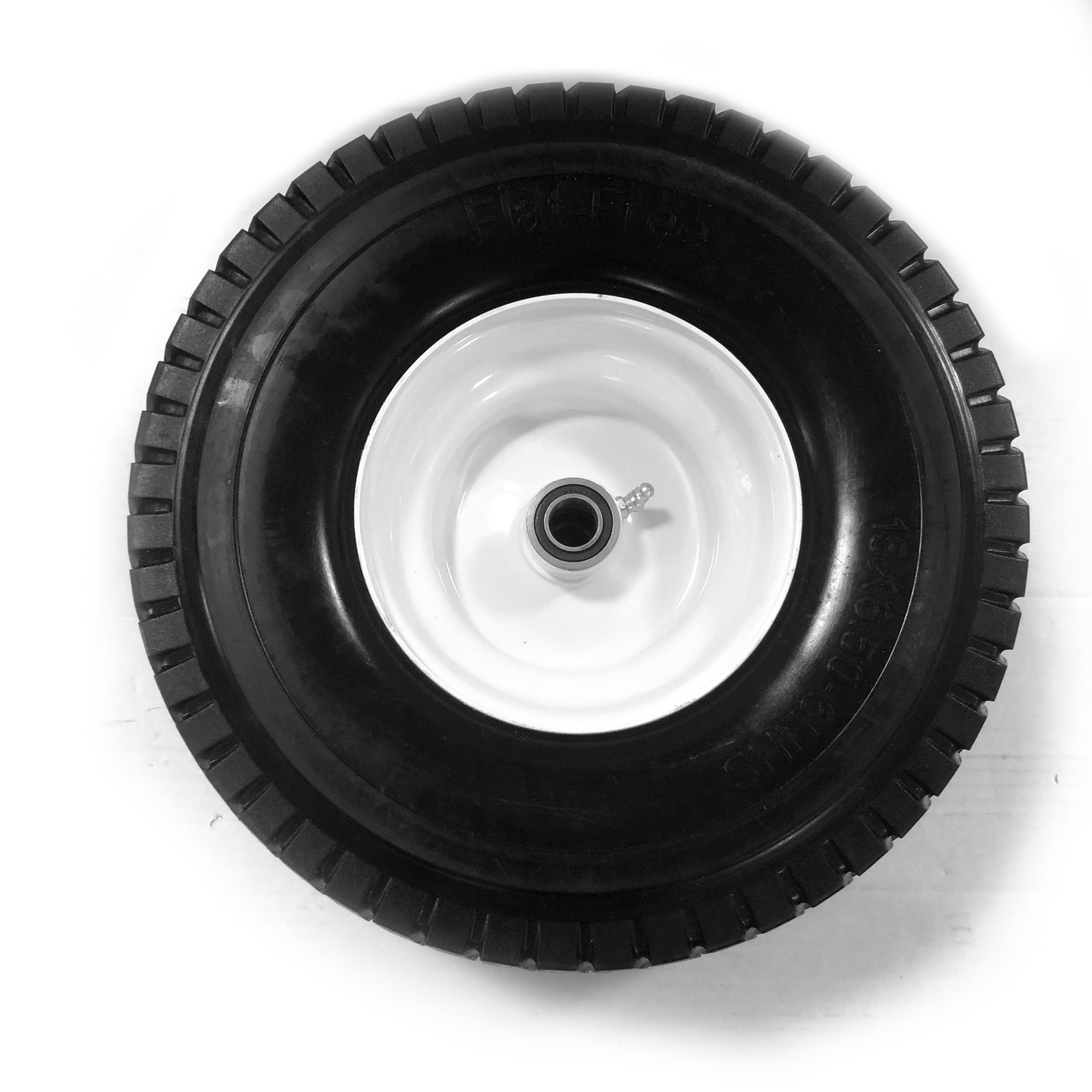 15x6.50-6 inch Size Lawn Mower ATV Trailer Tubeless Wheel PU Foam Flat Free Tires