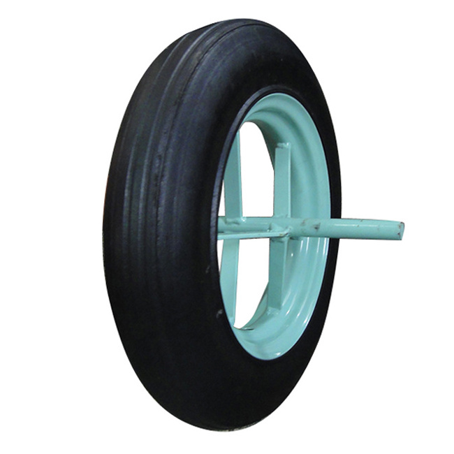 Puncture Proof Solid Rubber Caster Tire Wheel For Wheel Barrow Wheelbarrow With 2.50-8 3.00-8 4.00-8 13 14 16 Inch