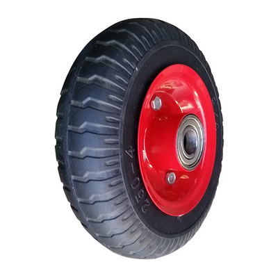 8 inch 8x2.50-4 inch Flat Free Puncture Proof Solid Rubber Caster Tire Wheel for Stroller Wheel Toys Lawn Mover Wheel Cart