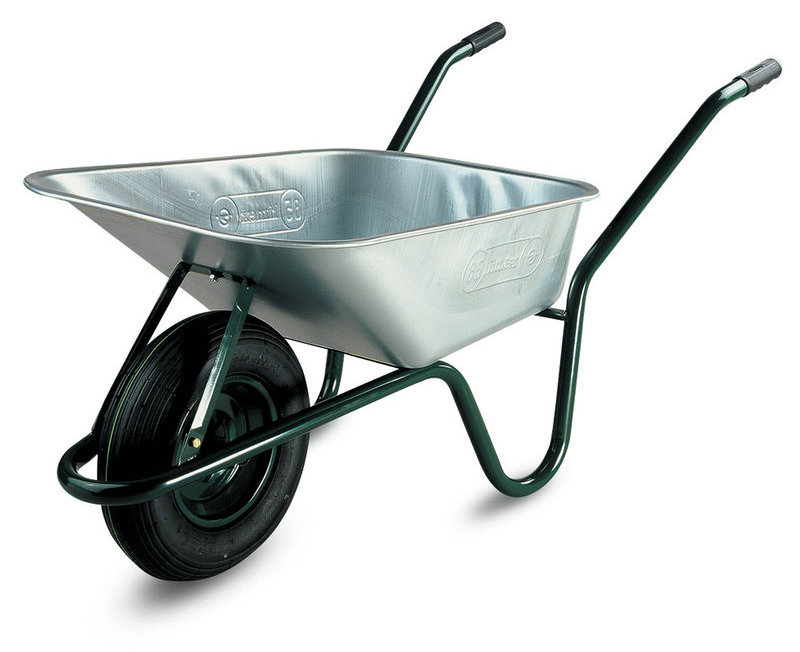 WB6414L Heavy Duty Europe Popular Construction Wheelbarrow with 160kg 85L 4.00-8 inch Pneumatic Wheel For Garden Construction