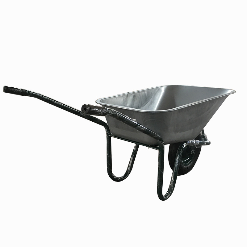 WB6414L Heavy Duty Europe Popular Construction Wheelbarrow with 160kg 85L 4.00-8 inch Pneumatic Wheel For Garden Construction