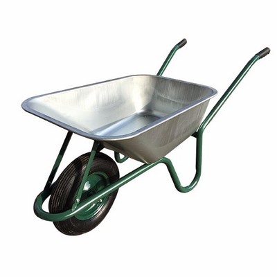 WB6414L Heavy Duty Europe Popular Construction Wheelbarrow with 160kg 85L 4.00-8 inch Pneumatic Wheel For Garden Construction