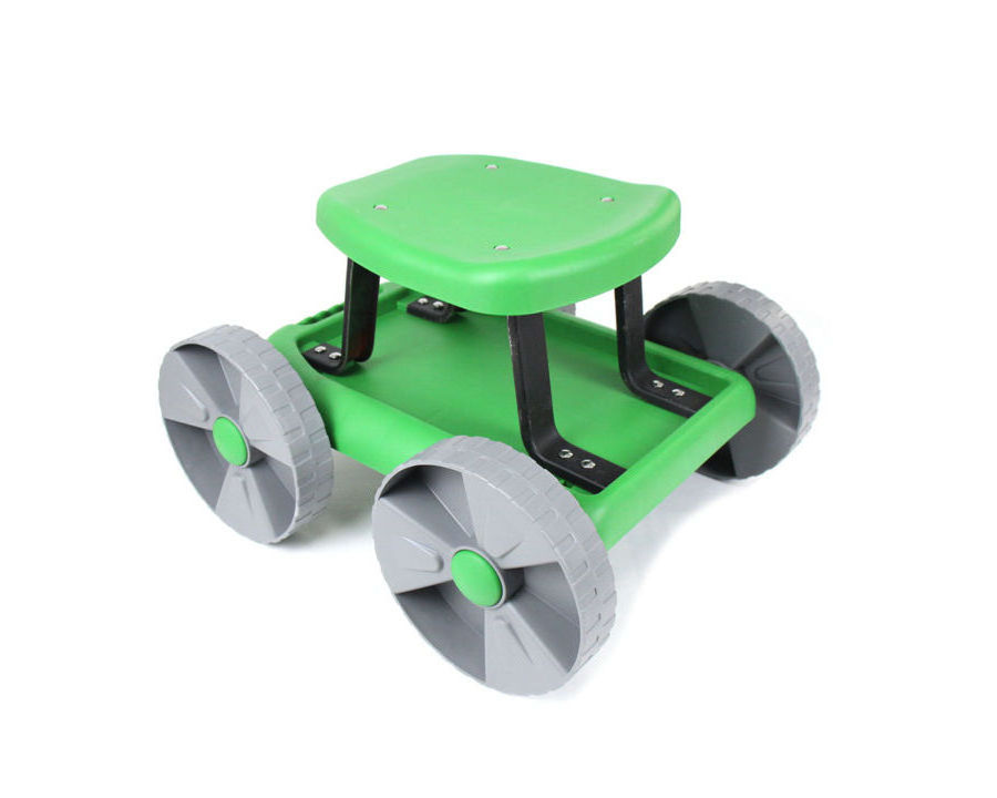 Garden Cart Rolling Stool Gardening Seat with Wheels for Weeding, Planting, Lawn Care Yard Tools