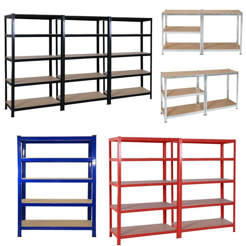 Cheap Light Duty Garage shelving 5 tier boltless storage racking shelves unit