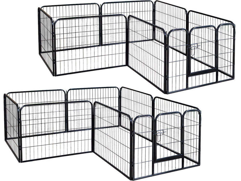 Pet Playpen Puppy Playpen Kennels Dog Fence Exercise Pen Gate Fence Foldable Dog Crate 8 Panels 16 Panels for Pet Animals