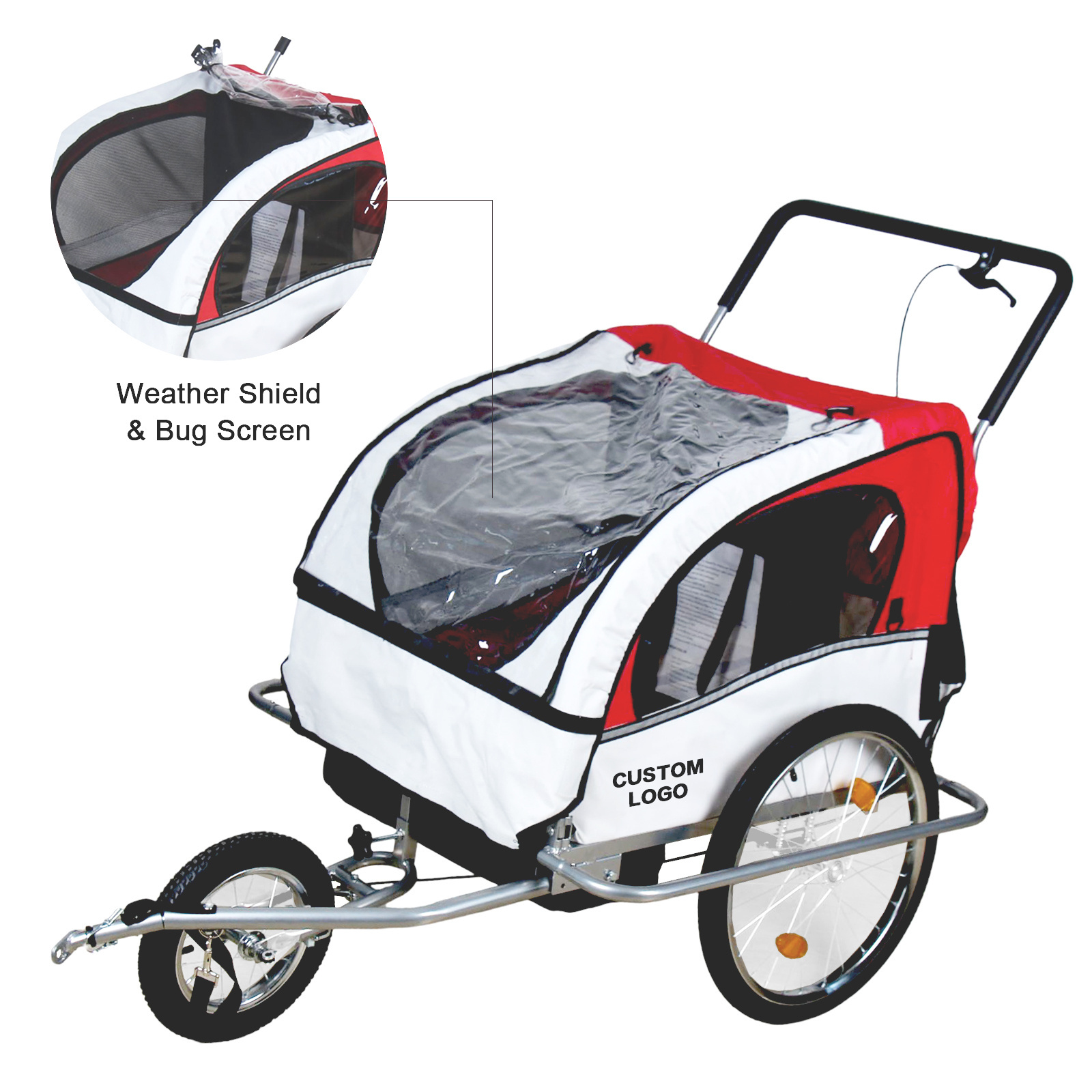 Kids Passenger Bicycle Cargo Bike Trailer for Kids Children Baby Dog Pet with TUV/GS approval