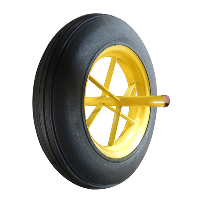 Colorful Solid PU Polyurethane Foam Puncture Proof Flat PU Foam Free Caster Tyre Wheel Tires