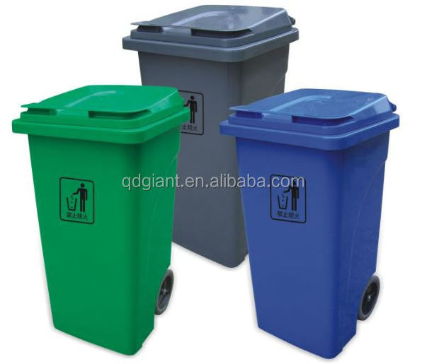 50L/100L/120L/240L/660L/1100L Plastic HDPE Green Blue Black Recycle Trash Garbage Rubbish Waste Containers Dustbin Dust Bin