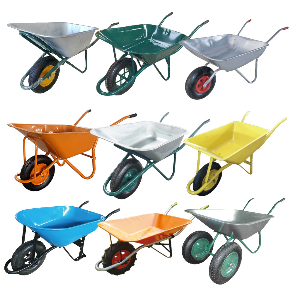 Heavy Duty Metal Carretilla Wheel barrow Wheelbarrow for Construction Industrial Garden