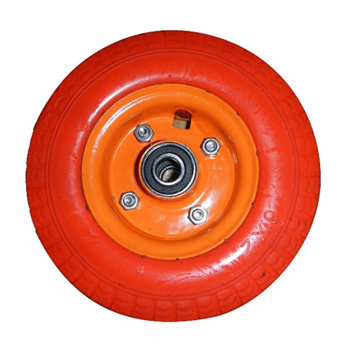 6 inch pu flat free polyurethane foam tires 150mm wheels