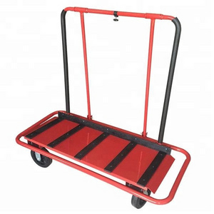 Heavy Duty 4 Wheeled Plasterboard Trolley Drywall Cart  Sheetrock Panel Boards Carrier