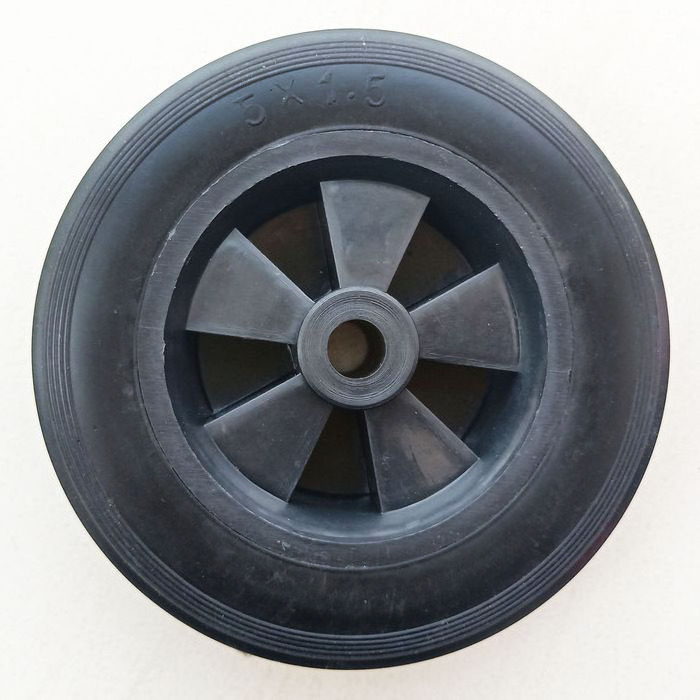 5 inch PVC wheels with Plastic rims 5