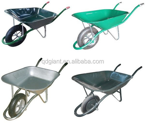 Cement trolley, construction and garden wheelbarrow