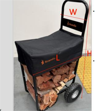 Two Wheels Metal Fireplace tools Carrior Firewood Storage Rack Firewood Log Holder Log Cart