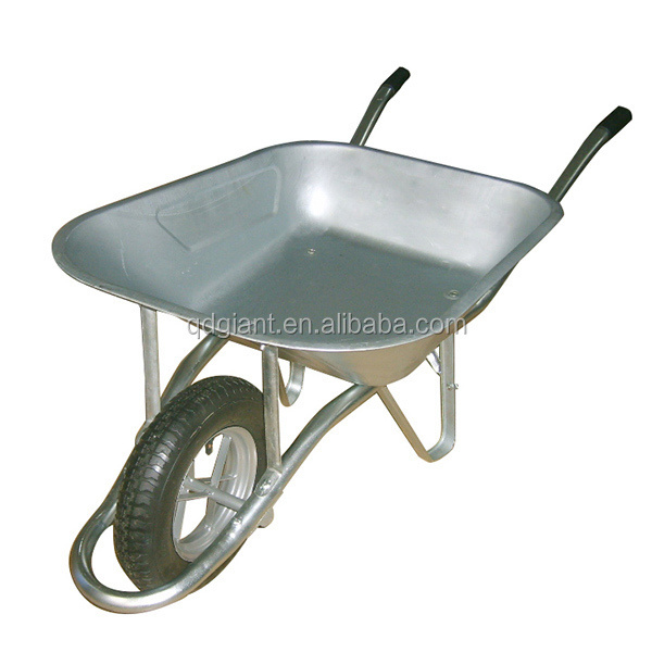 Cement trolley, construction and garden wheelbarrow