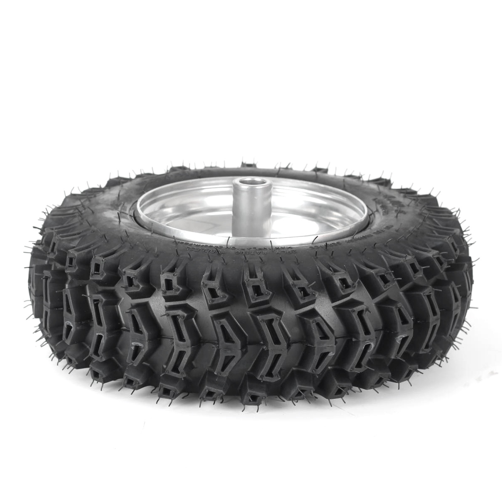 4.10-6 Tubeless Tire, Snow Plow Implement Thrower Tyre, Snow Blower Tires with Wheel Rims