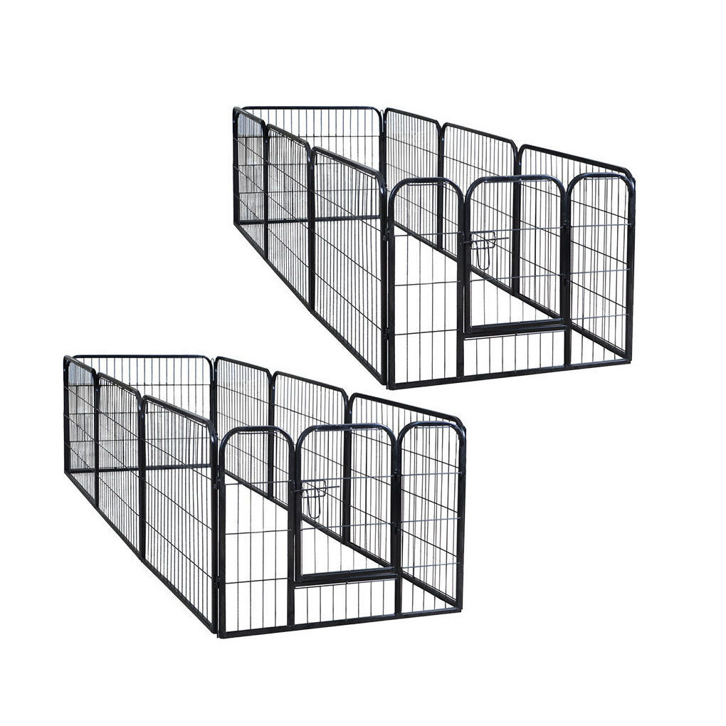 Pet Playpen Puppy Playpen Kennels Dog Fence Exercise Pen Gate Fence Foldable Dog Crate 8 Panels 16 Panels for Pet Animals