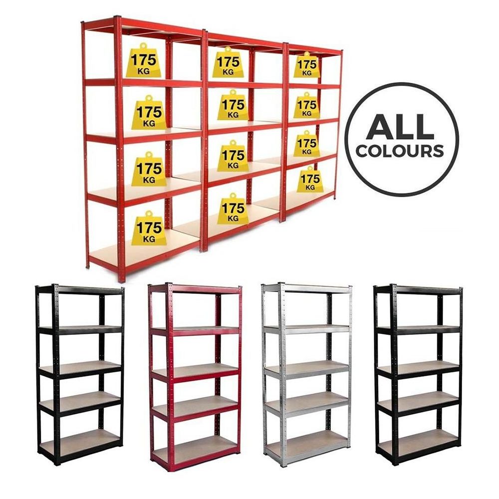 Warehouse Store Home Garage Stacking Boltless Metal Shelving 5 Layer Tier Sheet Storage Shelves Rack