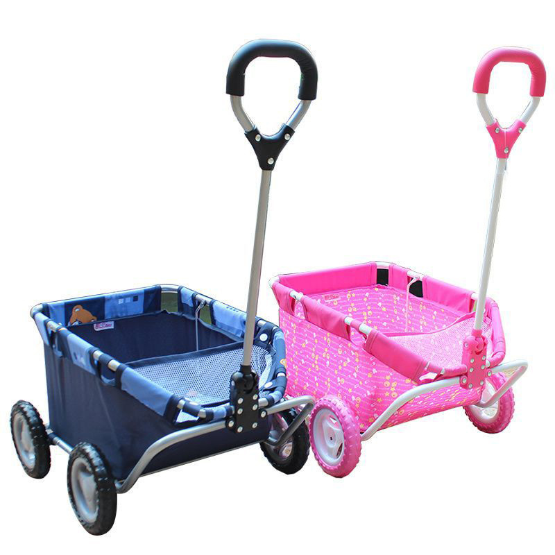 Kids toys Pet Dog Cat Travel Carriage Outdoor Cart   Foldable Folding Trolley Wagon Cart for Kids