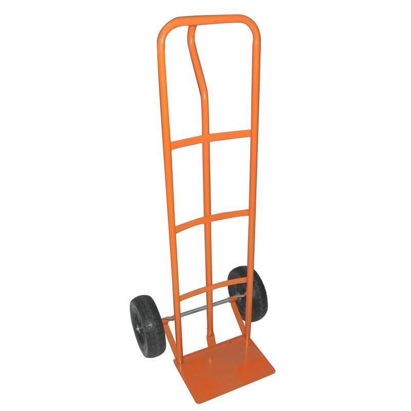 Heavy Duty Hand Truck Trolley Cart, Metal Steel Hand Truck with Two Wheels, for Warehouse Industrial Gas Cylinder