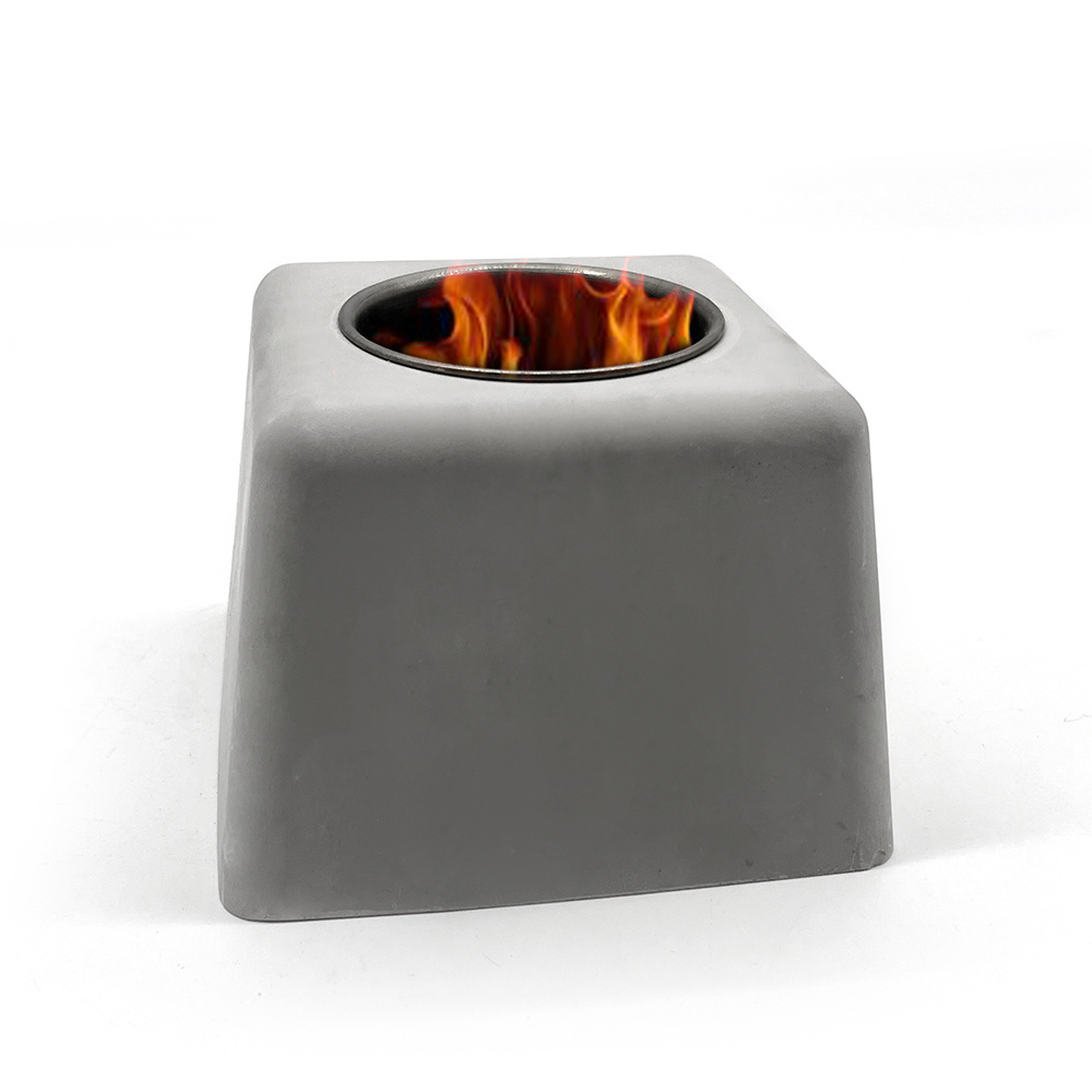 Tabletop Fireplaces  Concrete Outdoor Indoor Mini Fire Bowl Tabletop Fireplace Tabletop Fire Pit