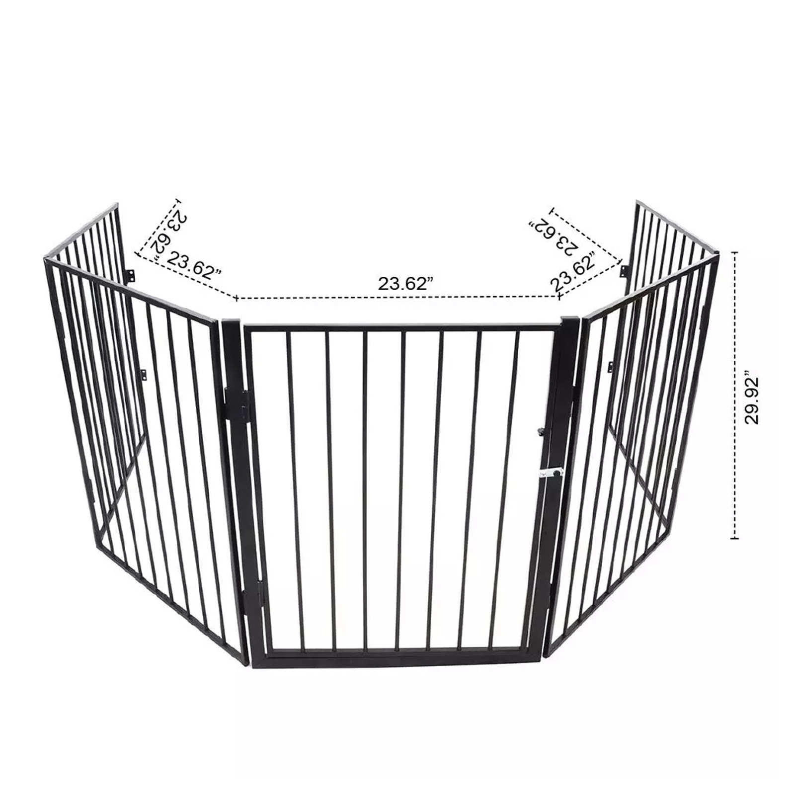 5 Panels Fireplace Protective Fence Portable Baby Playpen Fence Gates Fireplace Dog Pet Baby Safety Fence