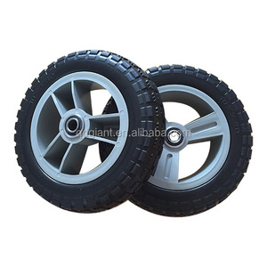 10"x3.5" pu foam wheel for lawn mower 10 inch tool cart lawn garden wheel