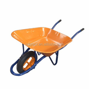 Cement trolley, construction and garden wheelbarrow