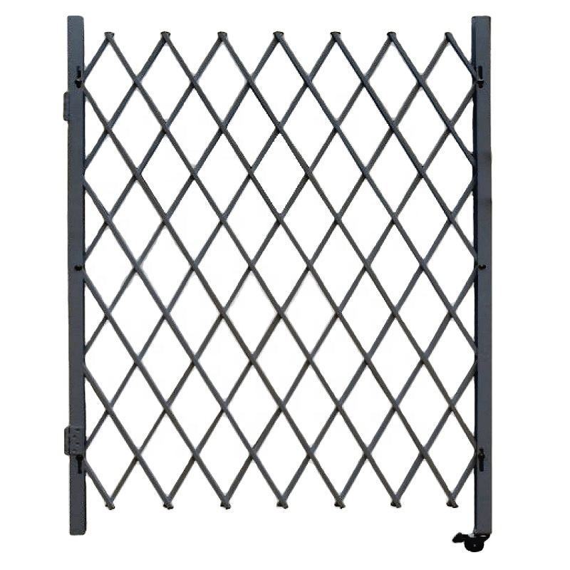 Aluminum Security Gate Portable Fence Retractable Driveway Gate Garden Security Fence Gate for Backyard, Garage