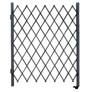 Aluminum Security Gate Portable Fence Retractable Driveway Gate Garden Security Fence Gate for Backyard, Garage