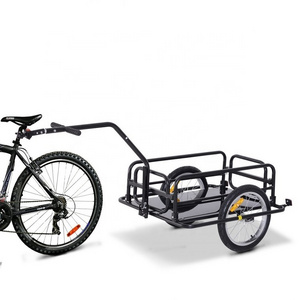 Foldable Steel Frame Bicycle Trailer Travel Camping Fishing Cargo Utility Bike Trailer