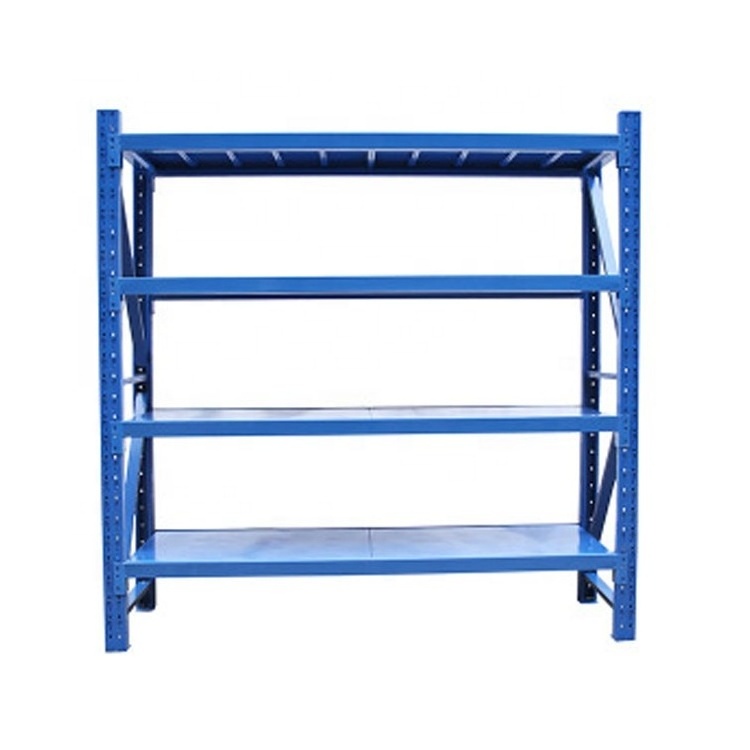 Warehouse Pallet Shelves 4 Tier Heavy Duty Boltless Metal Steel Rack Storage Shelving Unit