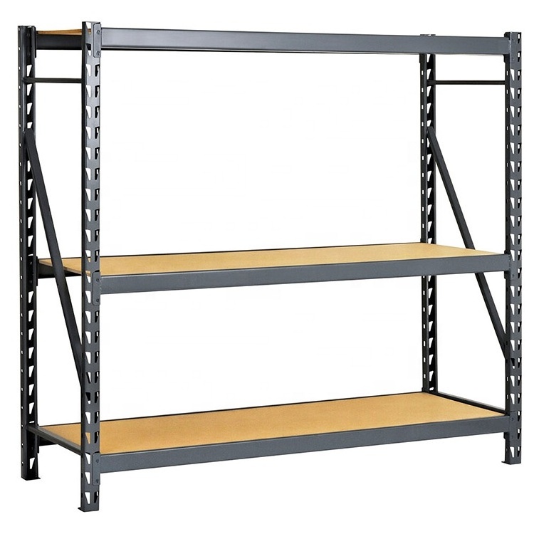 Warehouse Pallet Shelves 4 Tier Heavy Duty Boltless Metal Steel Rack Storage Shelving Unit