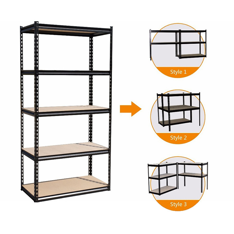 Heavy Duty Adjustable Steel Medium Duty 4/5 Layer Shelving Rack Boltless Garage Storage Shelf Rack