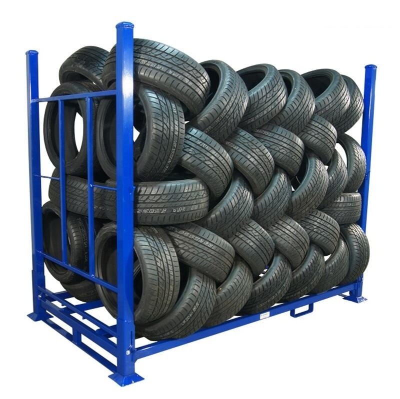 Heavy Duty Warehouse System Stack Rack Tyre Metal Pallet  Stillage Shelf