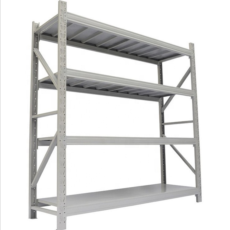 Factory 4 Tier Shelf Industrial Warehouse Storage Boltless Shelving Rack Unit