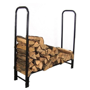 Heavy Duty Outdoor Indoor Fireplace Wood Pile Steel Holder Firewood Stacker Log Rack