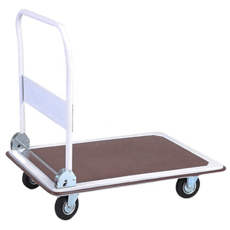 Multipurpose 150 300kgs load  steel sack truck  Hand Push Cart  Foldable platform trolley for Shopping Warehouse Logistics