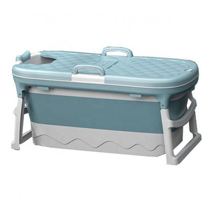 Ergonomically Designed Large home Foldable Portable Adult Freestanding Bathtub Sweat Steaming Bath Tub with Lid