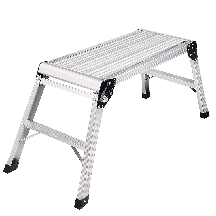 Aluminum Folding Washing Car Tools Working Platform Step Stools Lightweight Folding Bench