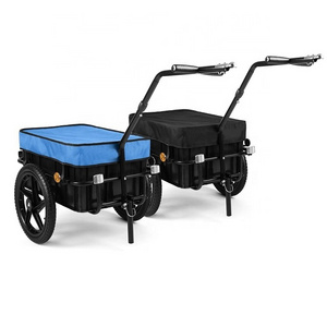 Outdoor Travel Camping Climbing Plastic Box Cargo Bike Wagon Bicycle Trailer