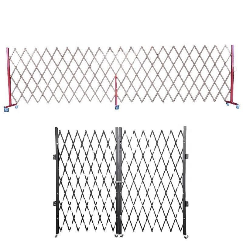 Aluminum Security Gate Portable Fence Retractable Driveway Gate Garden Security Fence Gate for Backyard, Garage