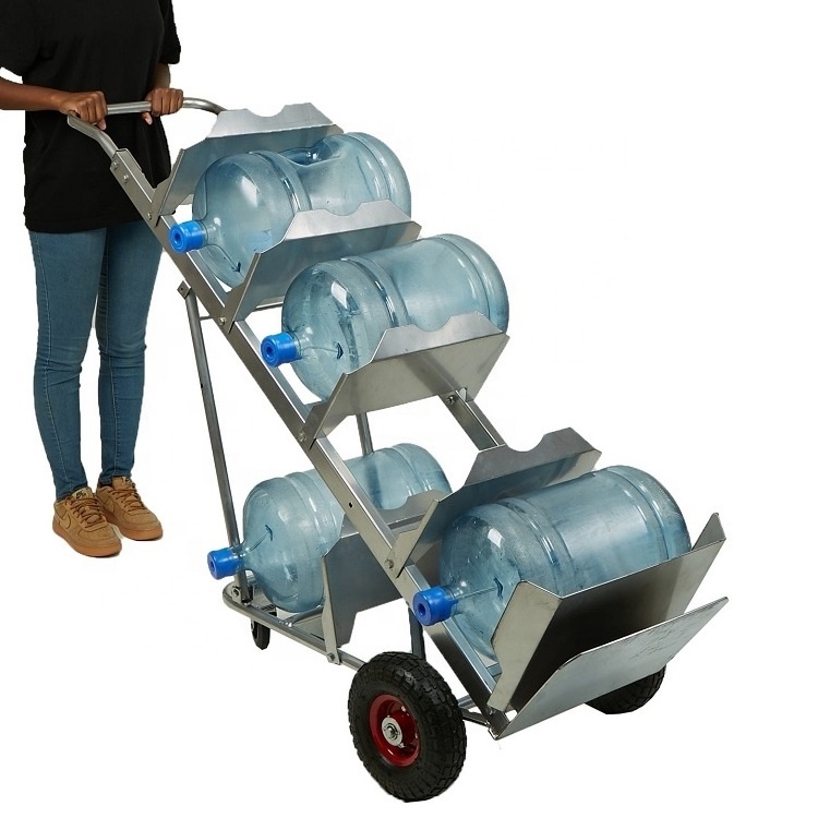 Transport Bottle Water Trolley 5 Gallon Water Bottle Hand Truck Logistic Water Bottle Cart